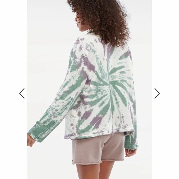 NWT Anthropologie LACAUSA Kismet Terry Fabric Jacket Sugarplum Swirl Size Large - Picture 11 of 15